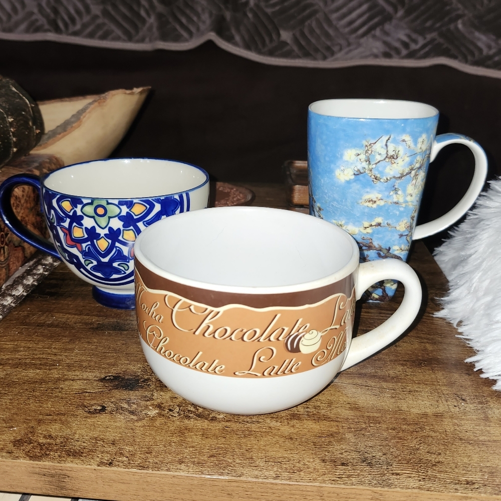 3 unique coffee mugs